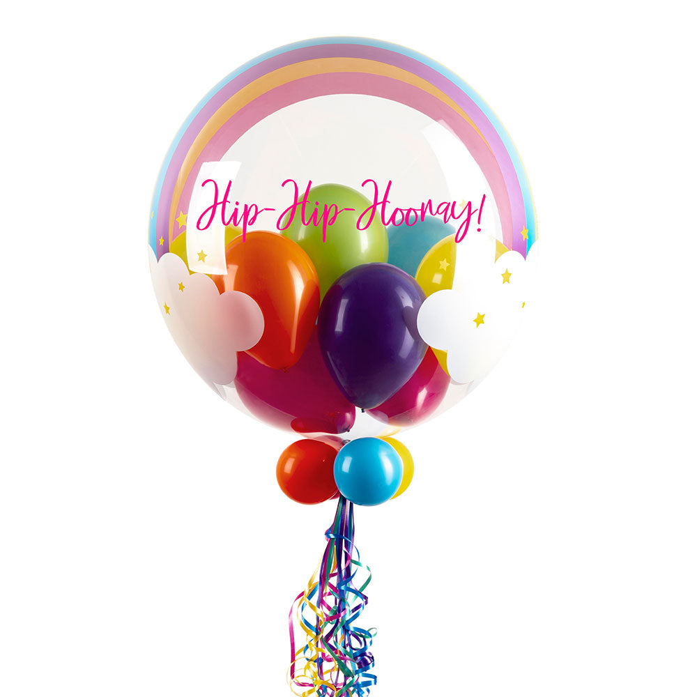 Personalised Bubble Balloon in a Box - Rainbow Clouds Rainbow Personalised Bubbles 36740-Personalised-Bubble-Balloon-in-a-Box---Rainbow-Clouds-NEW-_3