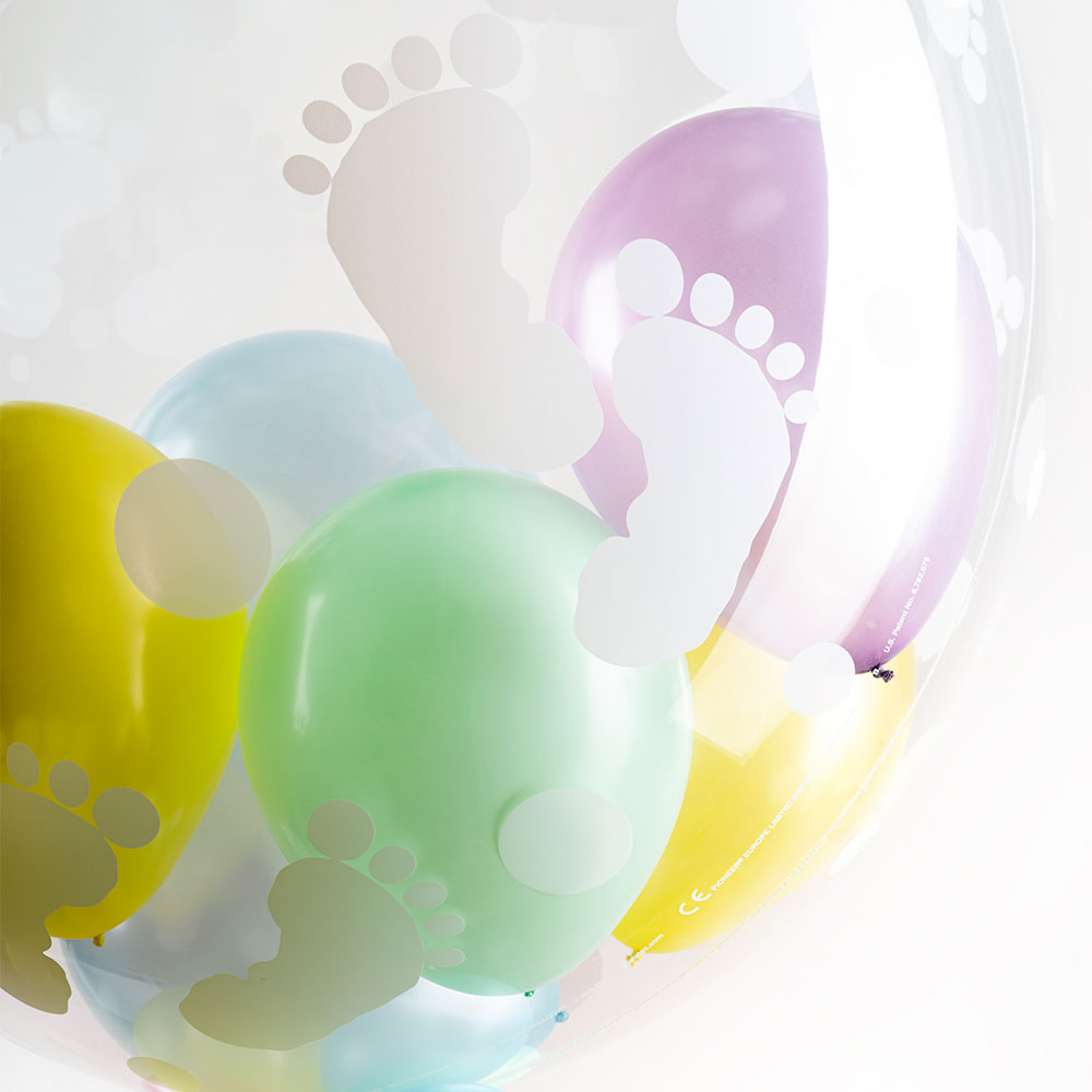 Personalised Bubble Balloon in a Box - Sweet Baby Personalised Bubbles 39591-Sweet-Baby