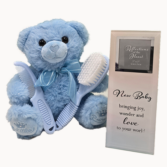 Little Blue Bear Hamper Baby Hamper BlueBearwithFrame1