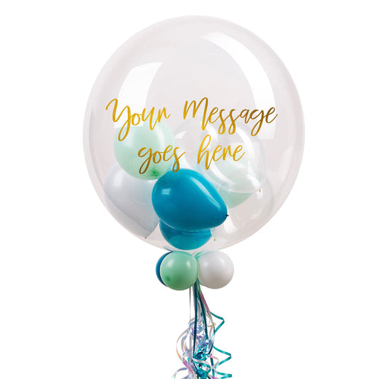 Personalised Bubble Balloon in a Box – Sea Foam Default Title Personalised Bubbles SKU36387_SeafoamScript_2b17a466-5bee-42e6-8319-764f13c8282c