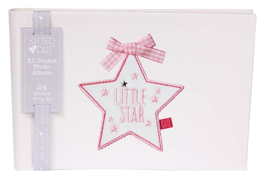 Little Star Pink Pocket Photo Album Memory Book k019-261