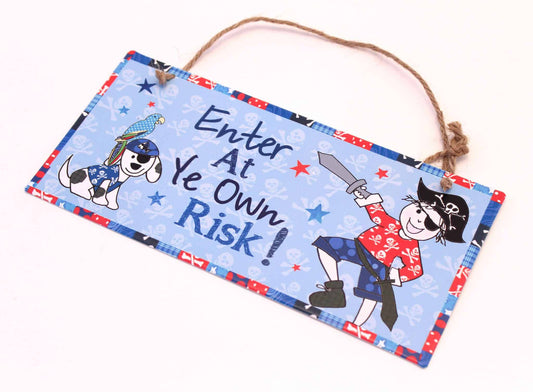 Enter At Ye Own Risk Door Sign Decoration pirate-enter-at-ye-own-risk-door-sign-100-p