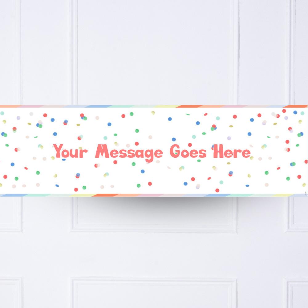 Rainbow Bright Personalised Party Banner