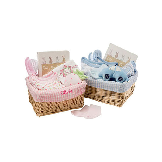 Personalised New Baby Clothing Hamper Gift Set