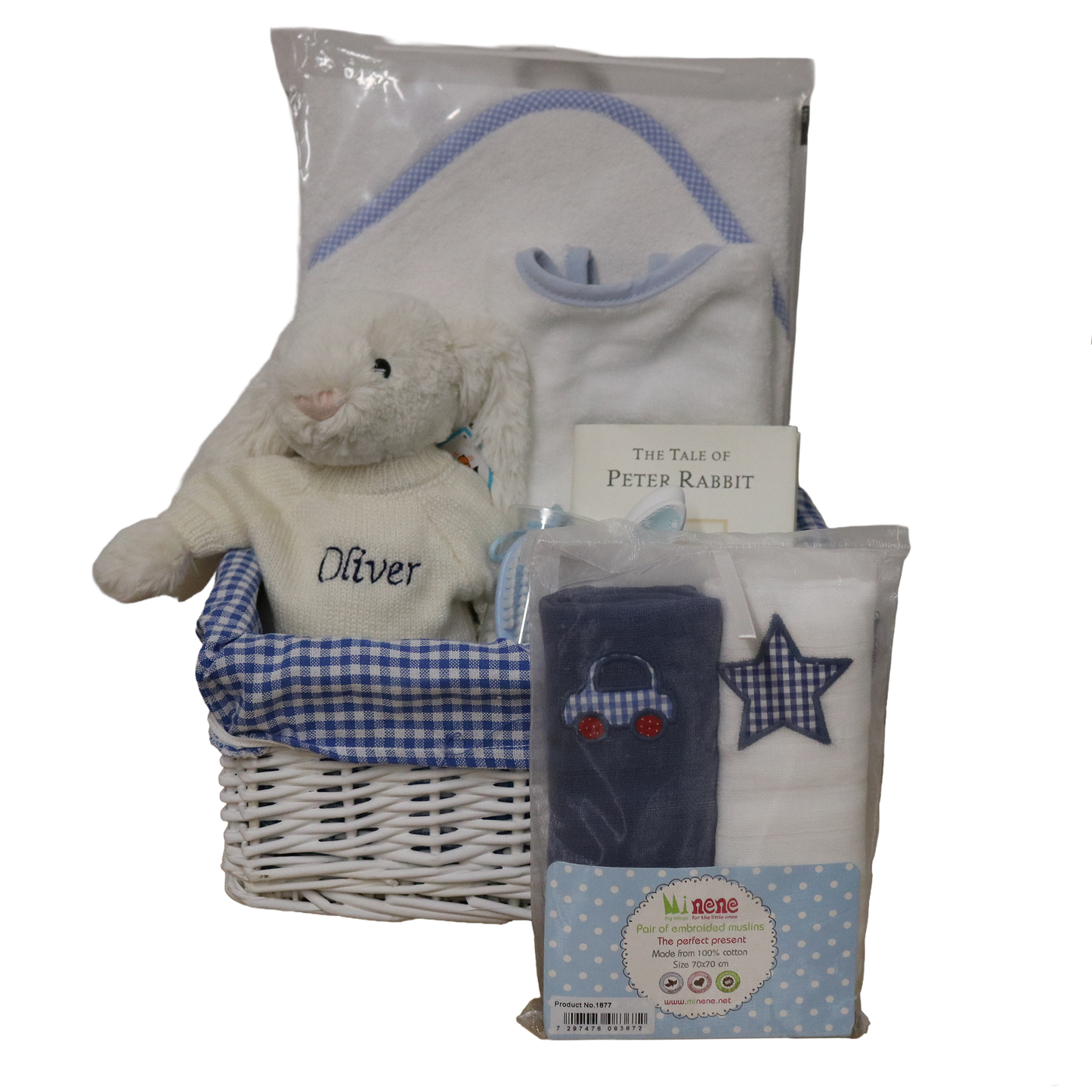 Blue Personalised Jumper Baby Hamper Baby Hamper BlueHamper2