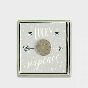 Lucky Sixpence - Good Luck Keepsake Box Lucky-Sixpence-grey