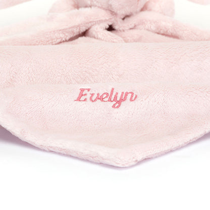 Jellycat Bashful Pink  Bunny Soother - Personalised