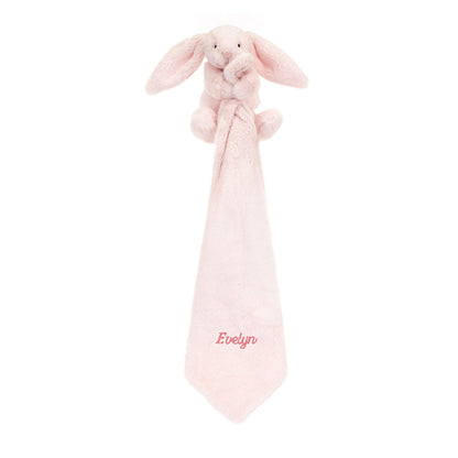 Jellycat Bashful Pink  Bunny Soother - Personalised