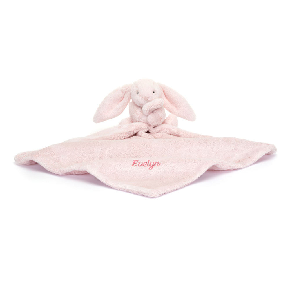 Jellycat Bashful Pink  Bunny Soother - Personalised