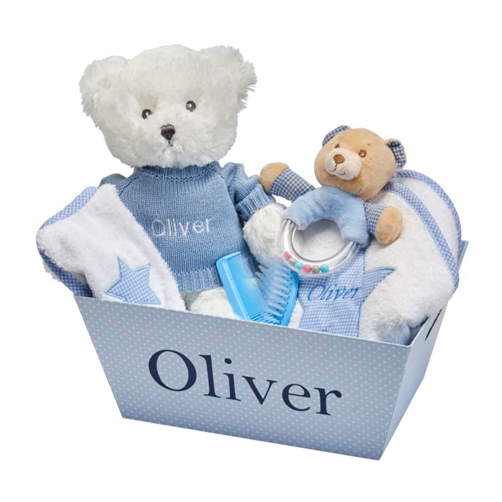 Personalised Teddy Bear Gift Basket