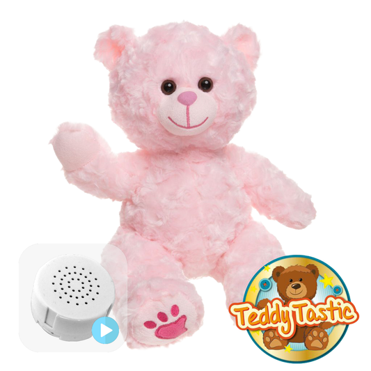 Charm the Pink Bear 16" Baby Heartbeat Bear