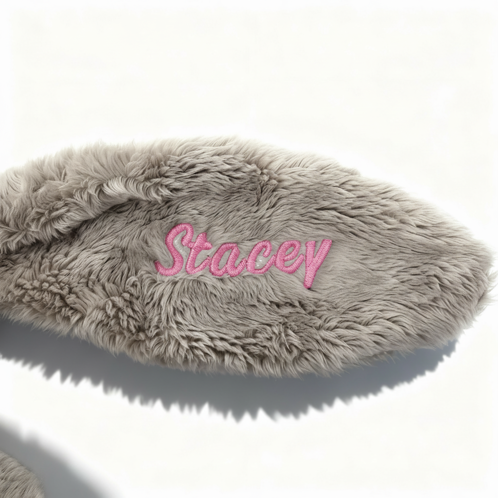 Personalised Embroidered Newborn Bunny Pink