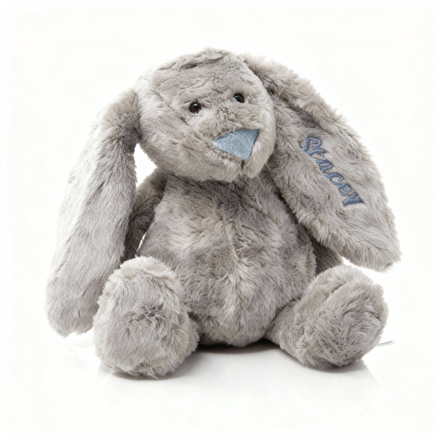 Personalised Embroidered Newborn Bunny Blue