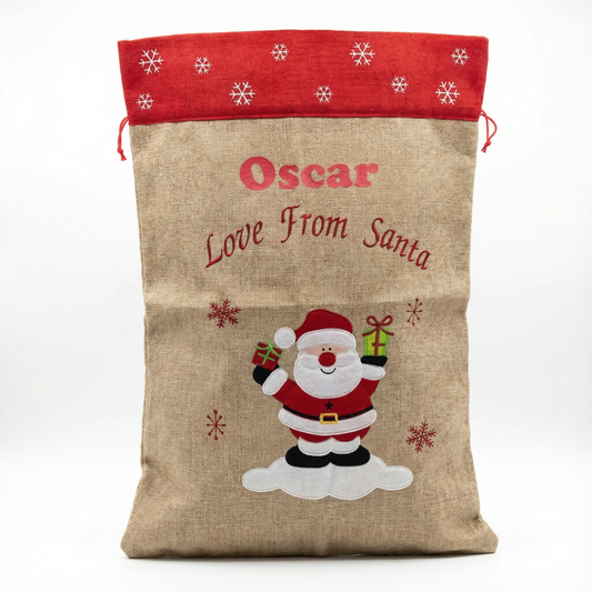 Love From Santa Personalised Christmas Sack