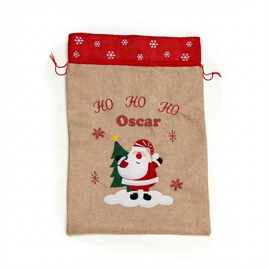 Ho Ho Ho Personalised Christmas Sack