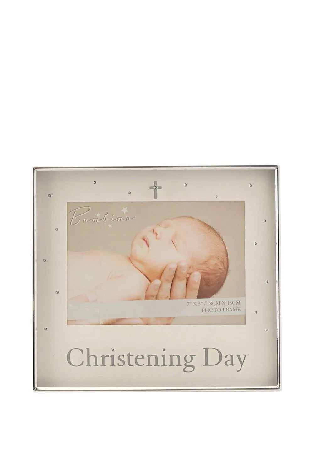 Bambino Silver Plated Christening Day Photo Frame