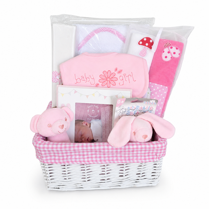 Personalised Pink Baby Hamper
