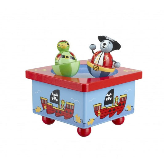 Animal Pirate Music Box Wooden Toy