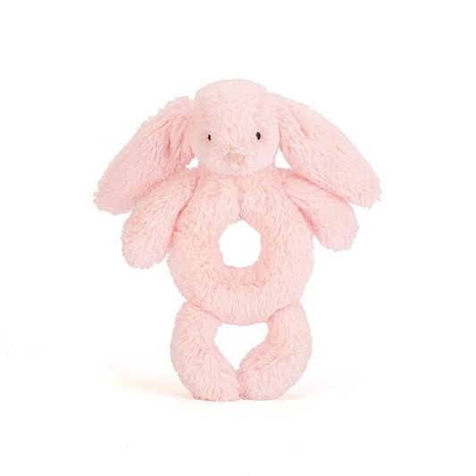 Jellycat Bashful Pink Bunny Rattle Grabber