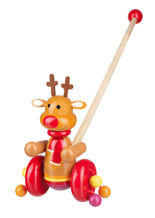 Reindeer Push Along Wooden Toy