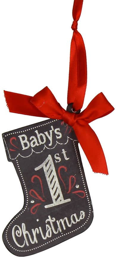 Baby's 1st Christmas Stocking Decoration